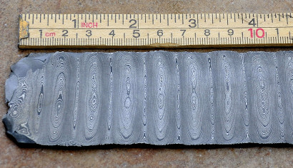 Wildflower, damascus steel pattern