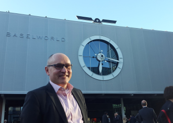 Patrik Sjgren enjoying evening weather Baselworld Monday 2017