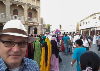 patrik enjoying Eid festivities in souq waqif-1200